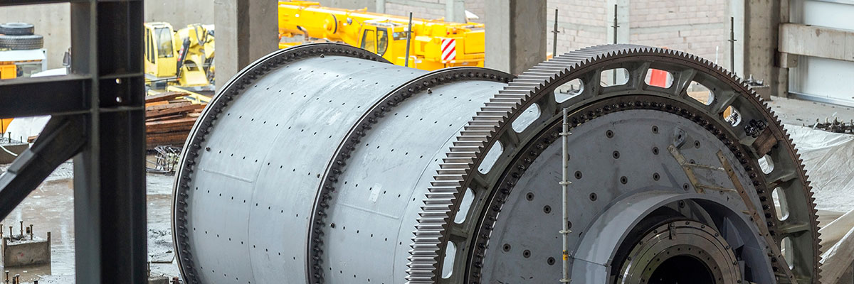 Ball mill drive for cement processing